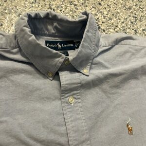 Ralph Lauren Men's Light Blue Button Down Shirt